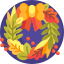 jesienny wianek - grafika