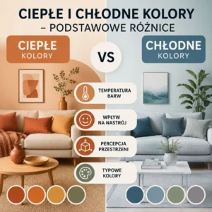 Ciepłe i chłodne kolory wnętrz
